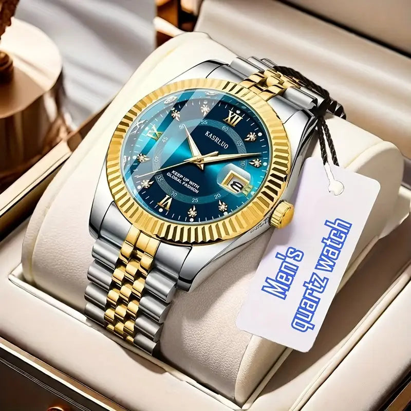 ساعة كوارتز رجالية عصرية جديدة كاجوال 