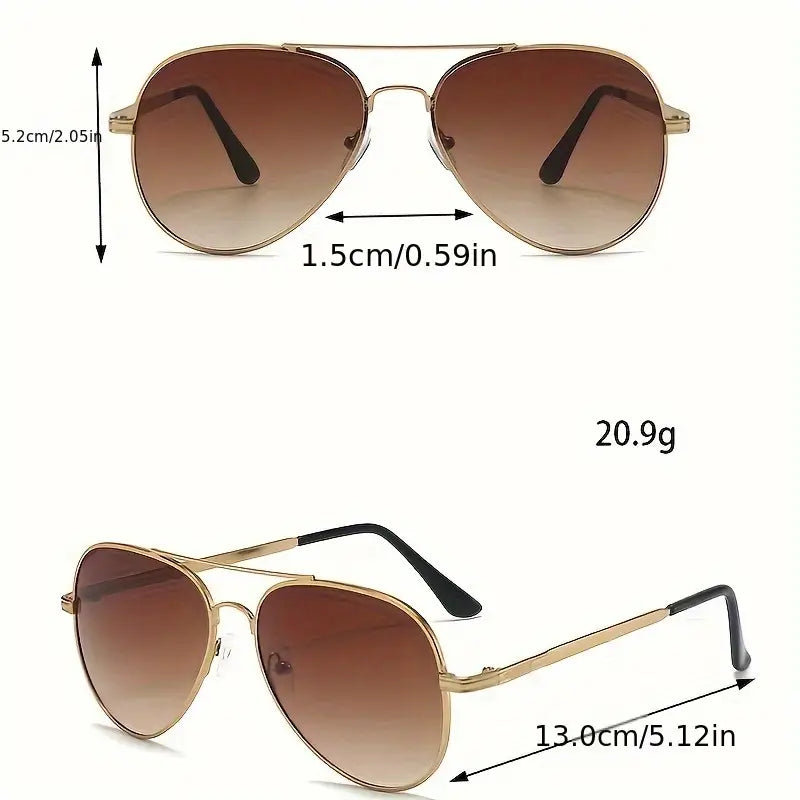 نظارات شمسية كلاسيكية كاجوال على شكل ضفدع، إطار معدني كامل، عدسات من البولي كربونات، متعددة الأضلاع، كلاسيكية، مزخرفة، للرجال والنساء