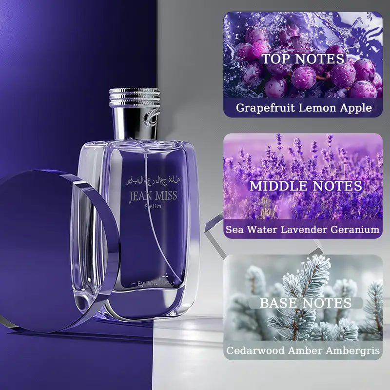 عطر حواس النسائي، أو دو برفوم، 3.4 أونصة، عطر فوجير مائي مع هالة مثيرة وجريئة، رائحة لا تقاوم للرجال، مثالية للارتداء في المساء