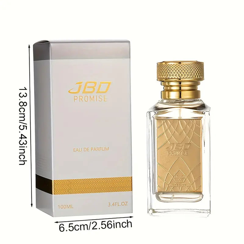 عطر نسائي طويل الأمد برائحة الزهور والفواكه المنعشة لمدة 72 ساعة - عطر وردي أنيق بغطاء ذهبي وزجاجة شفافة فاخرة،