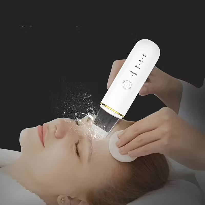 فرشاة تنظيف الوجه الكهربائية، قابلة لإعادة الشحن عبر USB، 4 أوضاع قابلة للتعديل، تنظيف عميق وتوهج - جهاز تنظيف البشرة بالموجات فوق الصوتية
