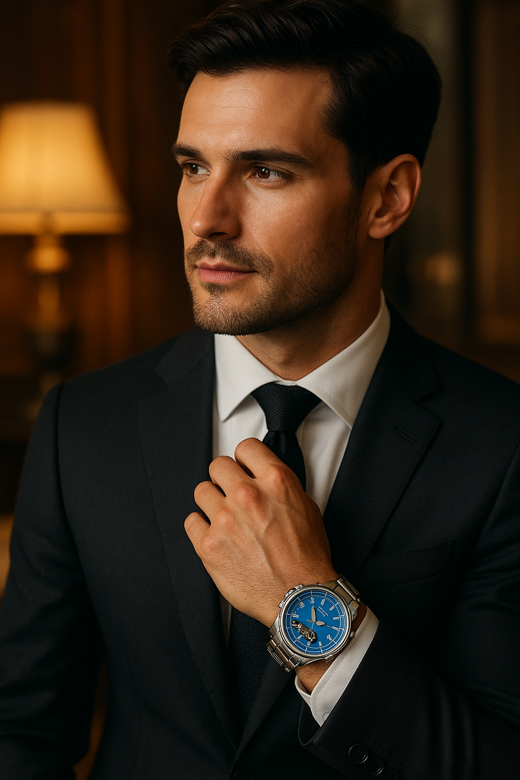 Casio Men's Analog-Digital Stainless Steel Watch – Blue Dial (AMW-880D-2A1VDF)